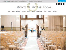 Tablet Screenshot of montecristoballroom.com